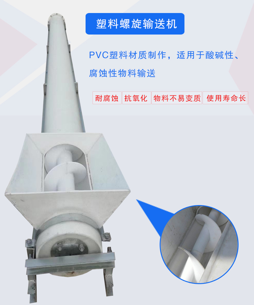 PVC塑料材質(zhì)制作,適用于酸堿性、腐蝕性物料輸送