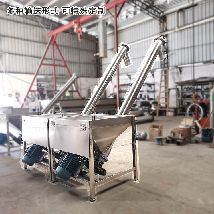 不銹鋼螺旋輸送機(jī)可“量身定制”，多種輸送形式
